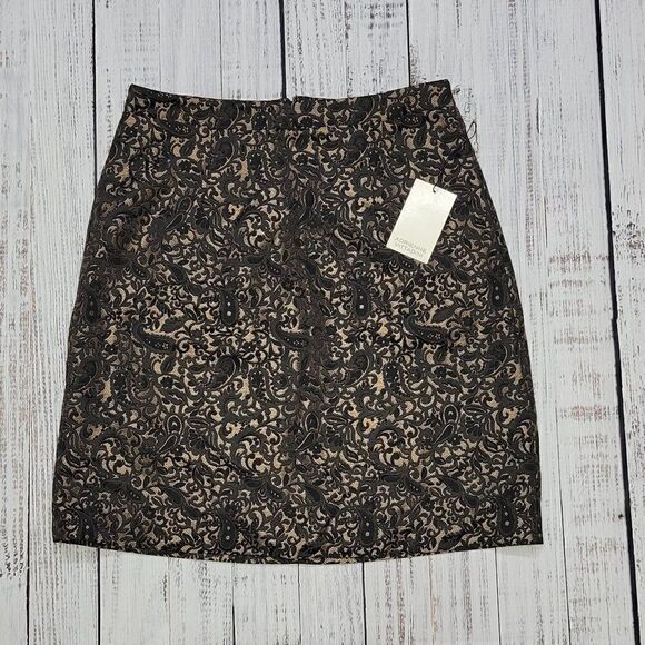 Adrienne Vittadini Women's 6 Patterned Classic Dressy Skirt - Picture 1 of 7